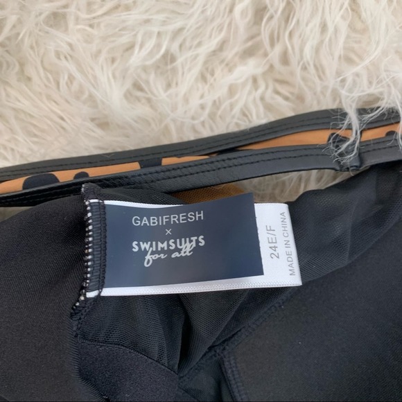 Gabifresh x Swimsuits for All Leopard Swimsuit One Piece Size 24 E/F - Picture 13 of 16